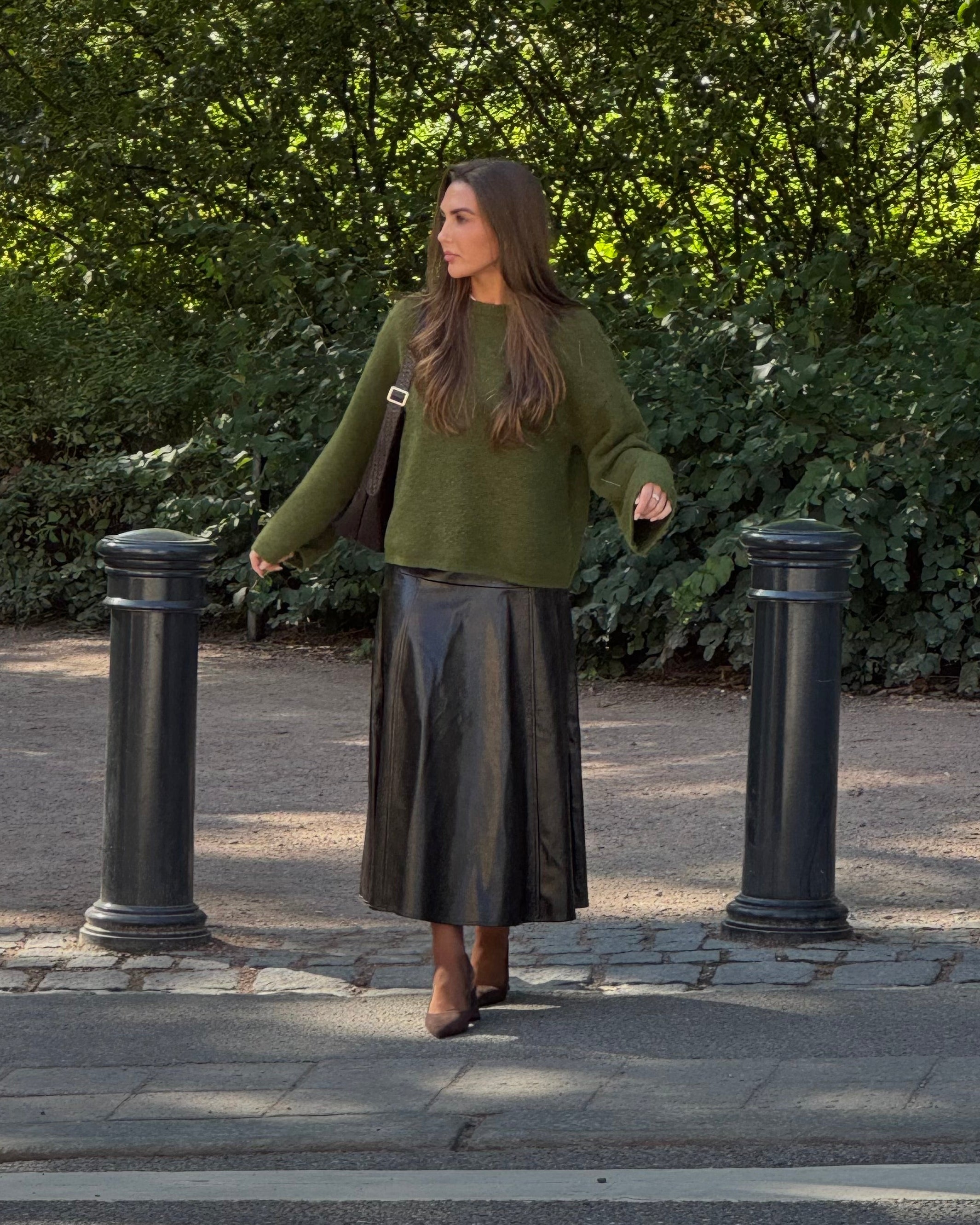 VMDASH COATED SKIRT - Chocolate Torte